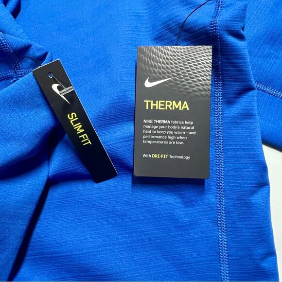 NWT Nike Therma Dri Fit Slim Fit Mock Neck Long Sleeve Shirt Large - Picture 6 of 11
